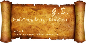 Gyöngyösi Diána névjegykártya
