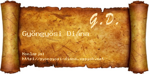 Gyöngyösi Diána névjegykártya
